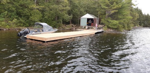 10ft x 40ft Floating Pontoon Dock in 6 Mile Lake.jpg